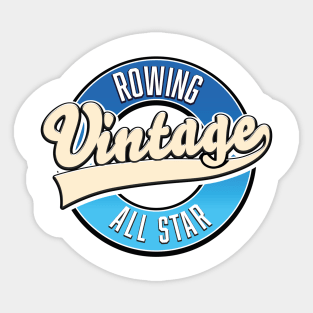 Rowing Vintage All Star logo Sticker